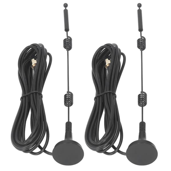 2-pack 2,4/5,8 GHz WiFi-antenn magnetisk koppar 12dBi hög förstärkning SMA hane för router