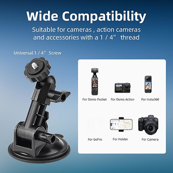 DJI POCKET 3:lle Auton Imu Kuppi Kiinnike Kamera-adapteri Kehys Laajennus Lisävaruste