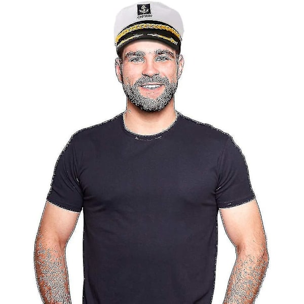 Voksen Sømandshue Justerbar Kaptajnshue Cosplay Sømandsskib Bådskaptajnshue Til Sømand Søværnet Marine Admiral