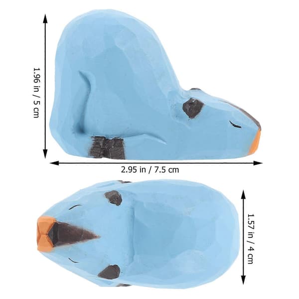 Trä Capybara Figurin Skrivbord Trä Capybara Staty Snideri Djur Prydnad