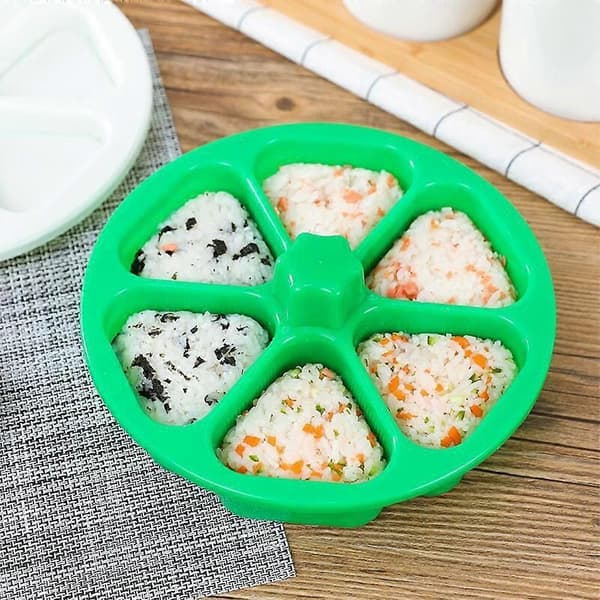 1 st DIY Sushi Form Onigiri Risboll Mat Triangulär Sushi Maker Form Sushi Kit Kök Bento Tillbehör