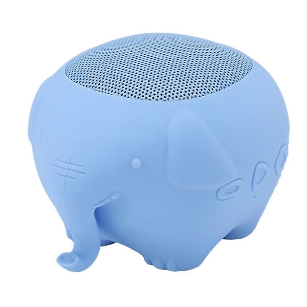 Söt husdjursformad elefant, portabel trådlös Bluetooth 5.0-högtalare 400mAh Stereo med MIC (Blå)