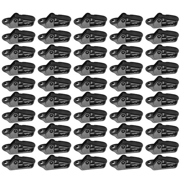 50 st Sail Tarp Clips Säkrar Klämma med Starkt Låsgrepp för Utomhus Camping, Tält, Markis, Banner Ti