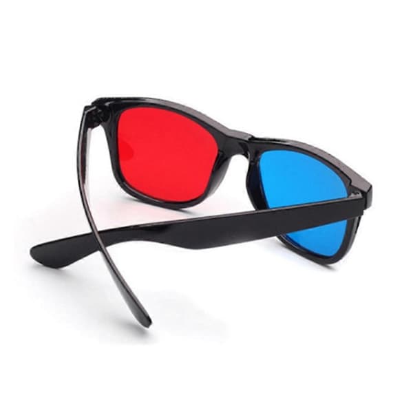 5 stk. sorte rammer røde blå 3D-briller 3D dimensionelle hjemmebiografbriller til dimensionel anaglyph Mo