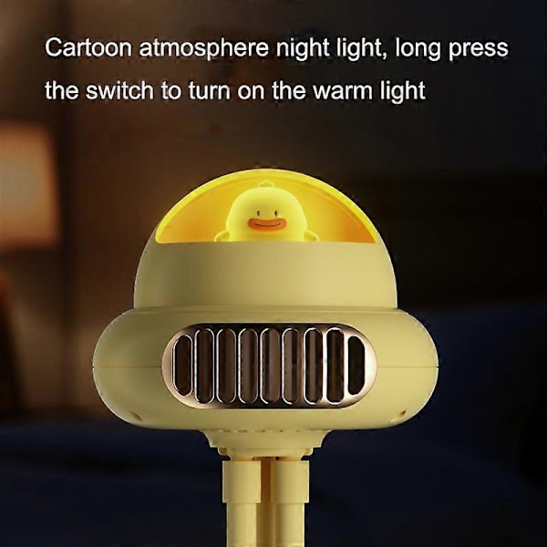 Lydløs Blæksprutte Bladløs Ventilator Gul