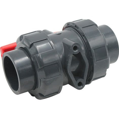 Dobbelt omløbsventil til opløsningsmiddelsvejsning, 25 mm diameter, PVC kugleventil, kugleventil, kugleventil til swimmingpool, DN20 (indvendig diameter 25 mm)