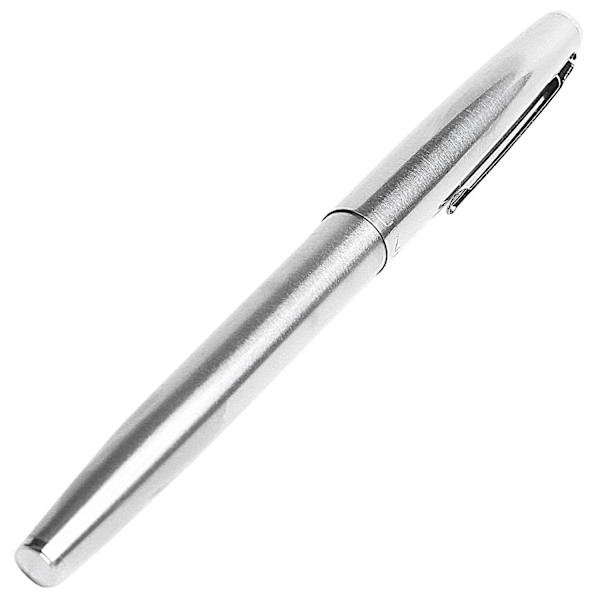 Jinhao 911 Ren Silver Stål Füllfederhalter mit 0,38 mm Extrafeiner Feder Glattes Schreiben Tintenfüller für Weihnachtsgeschenk