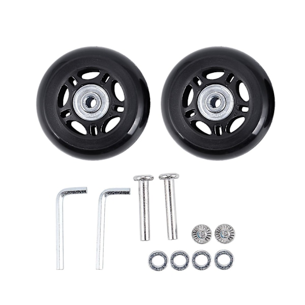 2 Set Reserveringar för Resväska, Hjul, Axlar och Skiftnyckel Reparationsset Od 68mm