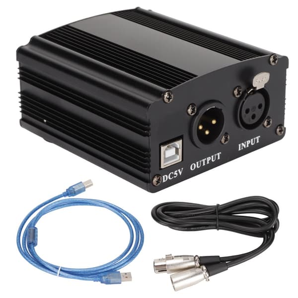 Fantomstrøm for 48V kondensatormikrofon
