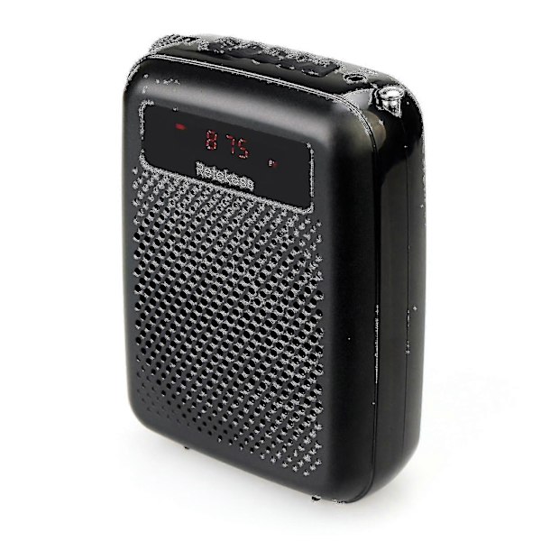 Röstförstärkare Multifunktionell Digital Display Abs Bärbar Mini 12w Mikrofon Megafon Högtalare För Lärare