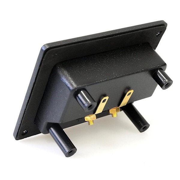 2 stk. DIY Bilstereo 2-vejs Højttalerboks Terminal Fjederkop Stik Bananstik og stik Subwoofer Stik 93x80mm sort