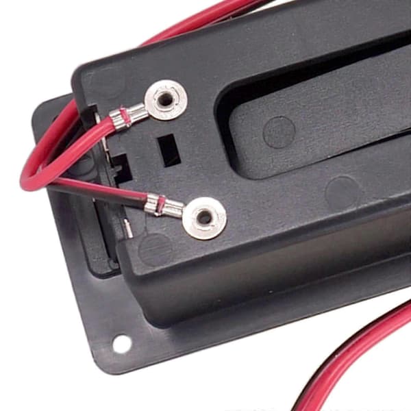 9V Batterikasse Holder Sort til Elektrisk Guitar Bas Opbevaringsdæksel