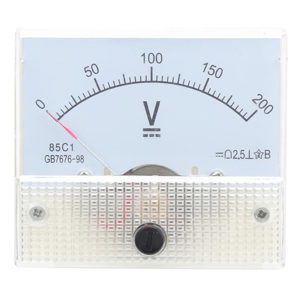 Peger DC Voltmeter Panel Volt Spændingsmåler Måleinstrument 85C1 DC 0~200V