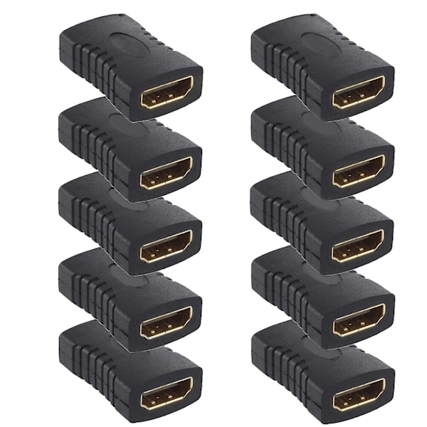 DOONJIEY 10 st HDMI-kompatibla hon till hon förlängningsadapter koppling kontakt för HDTV