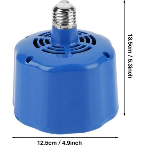 Kyllingevarmerlampe - 100-300W afgrødevarmelampe til husdyr, kyllinger, blå, pakke med 1