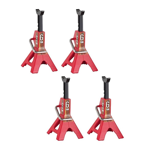 4Pcs Metal Height Adjustable 6 Ton Repair Stand for 1/10 RC Crawler Car Axial SCX10 90046 TRX4 TRX6