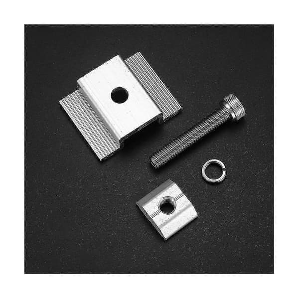 8Pack Monteringsbraketter for solcellepanel, ende- og midtklemmer for PV-solcellepanel, solcellemodul 30m