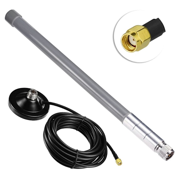Lora Antenne 868Mhz 3 DBi Glasfiber Lorawan Antenne med Magnetisk Base 3 Meter Forlængerkabel til