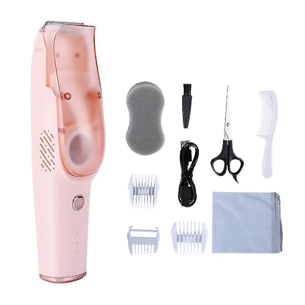 Baby Hair Clippers, Quiet Electric Vacuum Hair Trimme Cordless Rechargeable Waterproof Haircut Kit