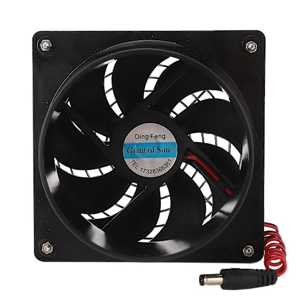 Solcellsdriven Fläkt Effektiv Värmeavledning Ventilation 50W Solpanel Fläkt Kit 512V