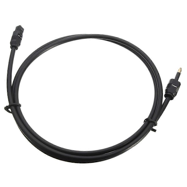 1m 3ft Toslink til Mini Plugg 3.5mm Digital Optisk SPDIF Lydkabel Gullbelagt
