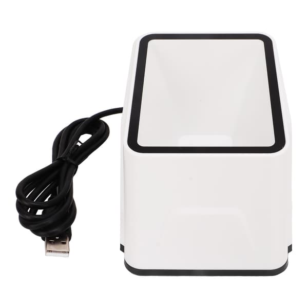 1D 2D Barcode Scanner, Ultra Decoding, Automatic QR Reader for Mobile Payment, White