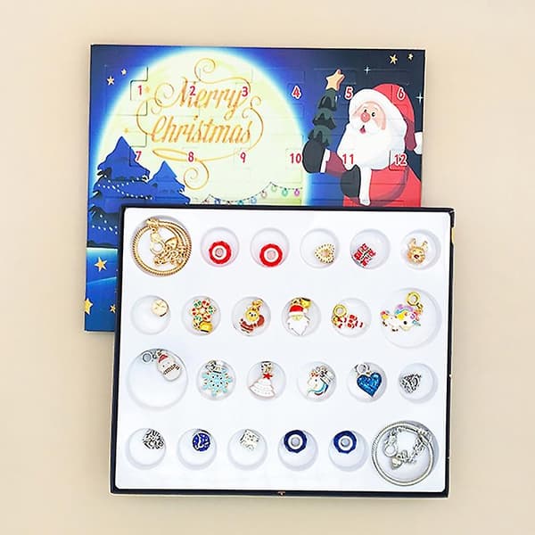 24-dagars Adventskalender Julklockor Överrasknings Blind Box Set Kreativ Presentask