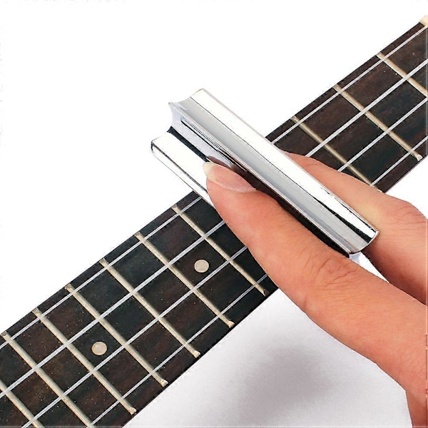 Gitarr Slide Stål Solid Rostfritt Ton Bar Hawaiiansk Slider För Akustisk Elektrisk Gitarr Instrument Bärbar (Krom Färg)