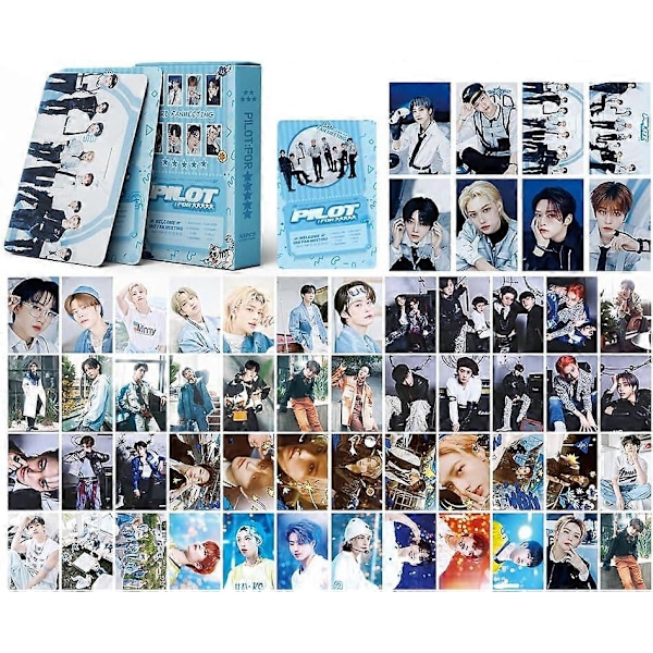 Kpop Stray Kids Fotokort 55 st Stray Kids Lomo-kort Stray Kids 3RD FANMEETING PILOT FOR 5STAR albumkort Stray Kids Fotokort Gåva till fans (SK-