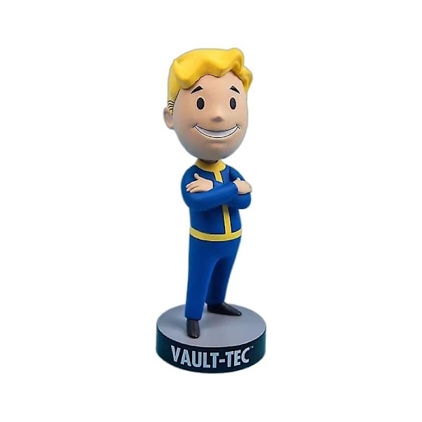 Fallout 4 Vault Boy Bobble Head PVC Actionfigur Samleobjekt Model Legetøj
