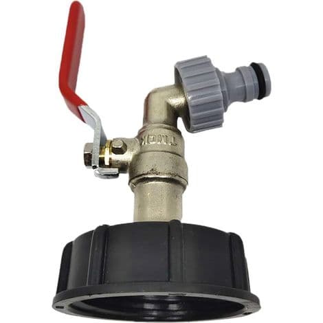 For IBC Tank Adapter 1/2\" Kran Utløpsventil Kran Slangekoblinger