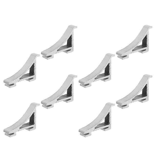 8 stk. Køleskabshyldeclips Aluminium Køler Hyldestøttekroge Støtteclips