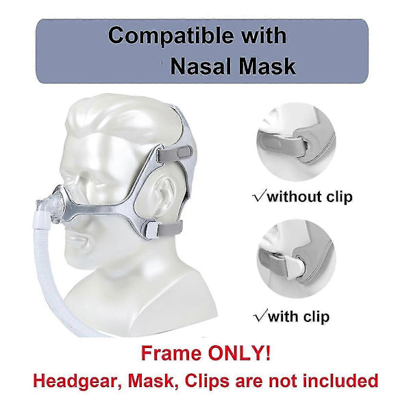 2-pak stoframme til Wisp næsemaske, udskiftning af stoframme til Wisp hovedbøjle, Wisp CPAP-maske
