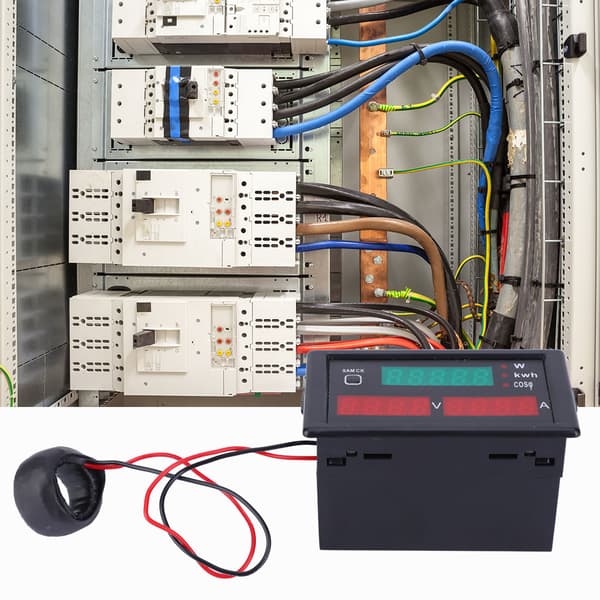 DL69-2047 5-i-1 Multifunktionsenergimätare Voltmeter Amperemeter Effektfaktor Effektmätare (80~300V ~100A)