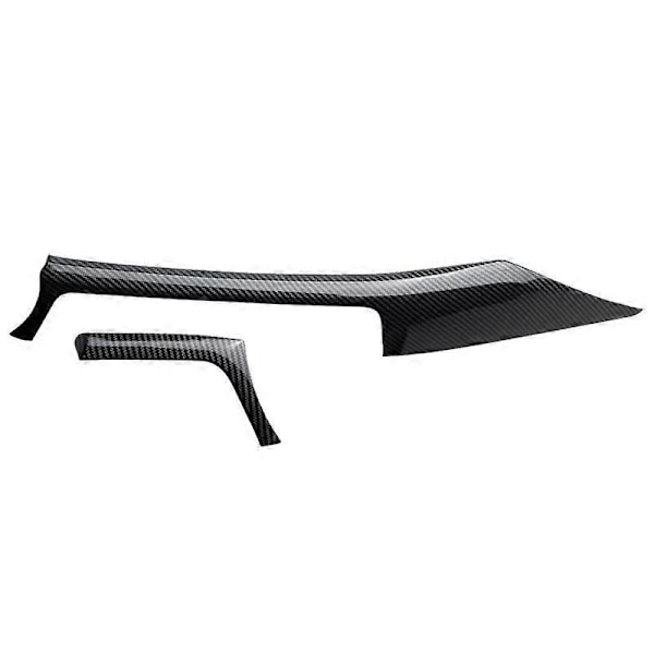 För 3 4-serien F30 F31 F32 F34 2013-2019 Kolfiber Central Instrumentbräda Strip Trim + Vänster Utloppsskydd