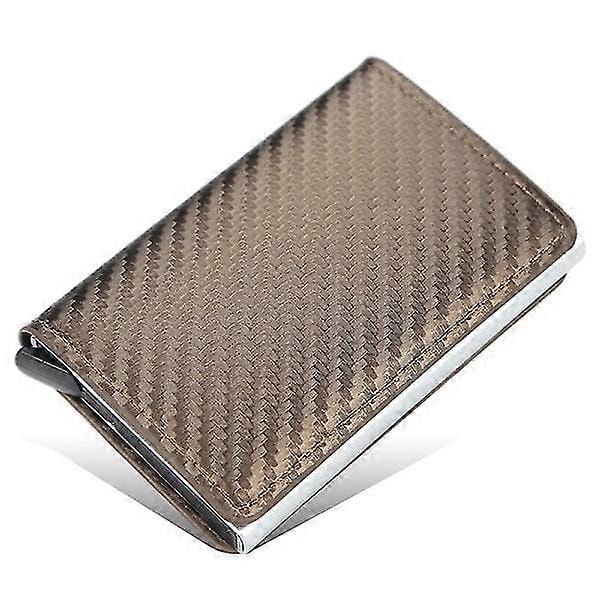 Carbon RFID - NFC Beskyttelses Tegnebog Kort Holder 6 Kort Sort-Yvan