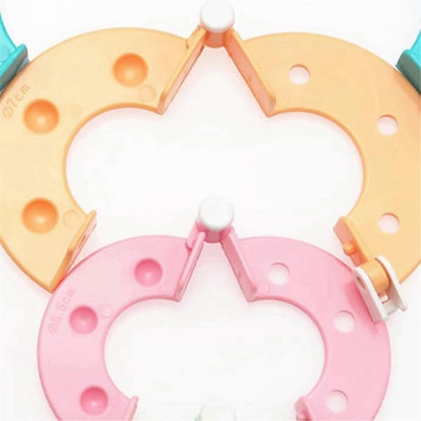 4 st Pom Pom Maker Kit - DIY Fluffbollar & Ullstickningsverktygsset