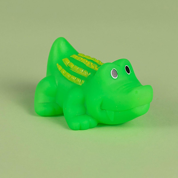 10/20 st Mini Gummikrokodill Badleksaker, Gummikrokodill Kvittrande Barnleksak
