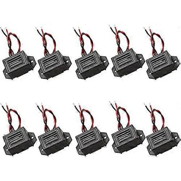 10 stk DC3V 5V 9V 12V 85DB Elektronisk Alarm Buzzer Alarm System Buzzer Elektronisk Buzzer Kontinuerlig Alarm Lyd Alarm til Fysiske Kredsløb, Sort 23