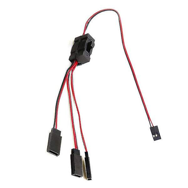 1 kpl RC Servo-jatkekaapeli 1-3 Y-johdin LED-valon ohjaukseen Virtakytkin JR Futaba RC-mallille