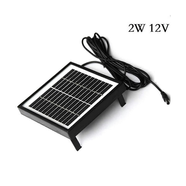 12V 2W Solcellepanel Solcellepanel for hagebelysning DIY-deler DC-port Solcellepanel Batterimodul for Batteri