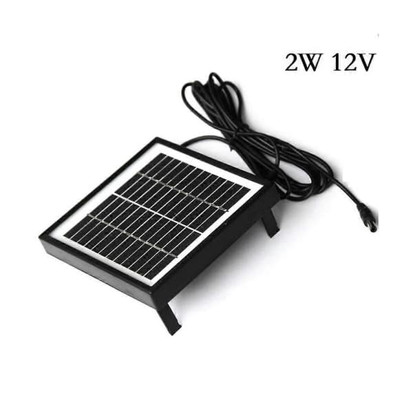 12V 2W Solpanel Solcell Trädgårdslampa Panel DIY Delar DC Port Solpanel Batterimodul för Batteri