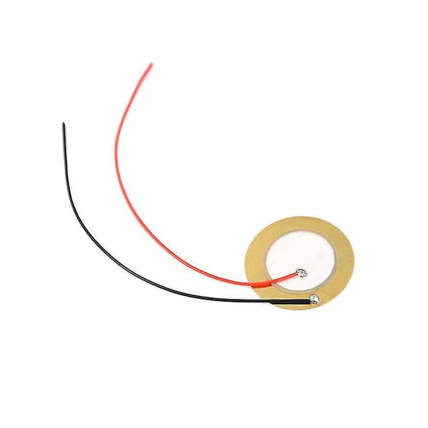 10 stk 27mm Lydgiver Sensor Trigger Trommeplate + Tråd Kobber Piezo Elementer