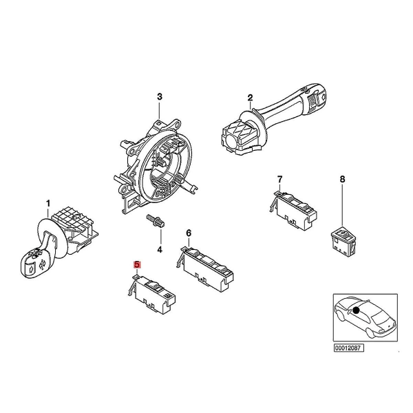 Vänster fram fönsterströmbrytare 61316902177 6902177 för 3-serie E46 323i 325i 328i Sedan Wagon Comp