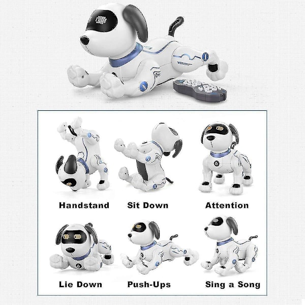 Fjernstyret Robot Hundelegetøj Rc Stunt Hund Robot Legetøj Til Børn Interaktiv & Smart Dansende Robot Elektronisk Kæledyrslegetøj