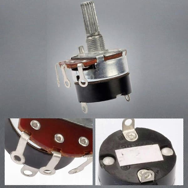 Svarv Hastighetskontroll Potentiometer WH24-2 4K7 med På/Av-brytare för Maskineri & Utrustning Reservdelar