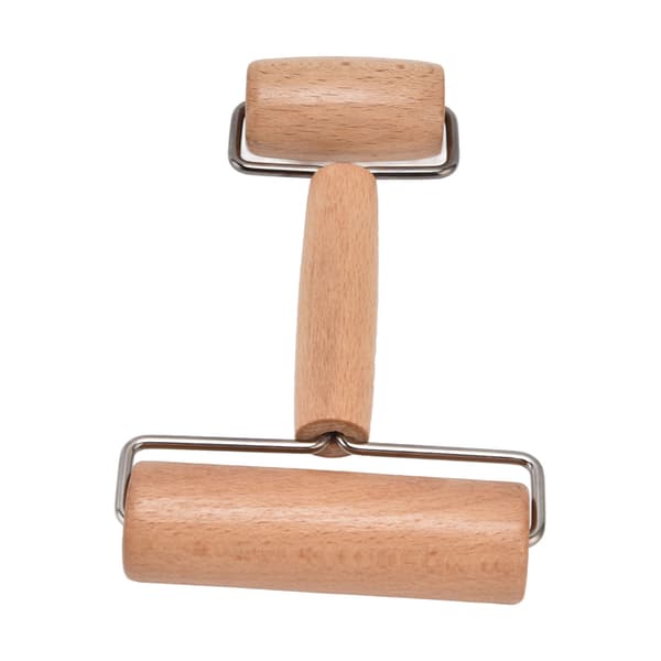 Dough Roller with Covering Technology, External Polishing, Comfortable Grip, Wood Material, Pizza Roller