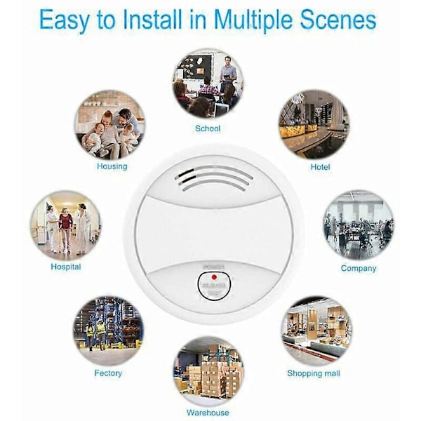 Smart WIFI Rökdetektor WiFi Detektor Rökdetektor Rökdetektor