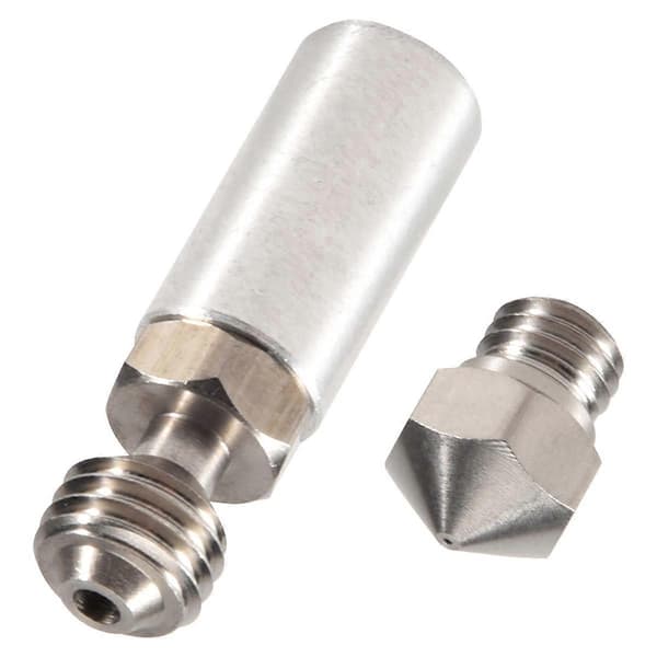 0,4 mm MK10 Hotend-sæt i metal, dyse til Wanhao, FlashForge, PowerSpec