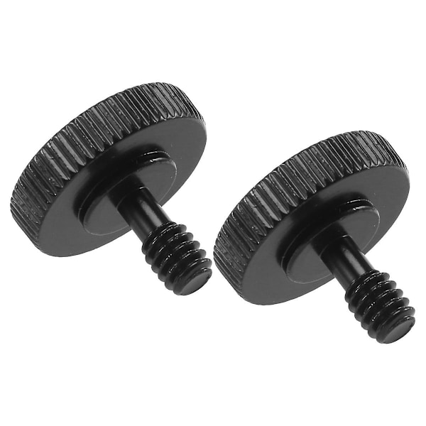 Tumskruv Snabbkoppling för Kamera 1/4\" Tumskruv L Fäste Skruvfäste Adapter Botten 1/4\"-20 Hontråd (2-pack)
